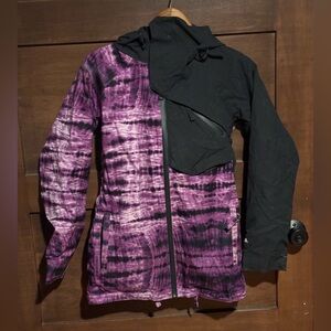 Women's Black and Purple Ski Jacket